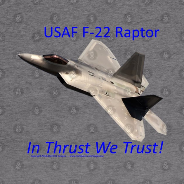 USAF F-22 Raptor In Thrust We trust 1 by acefox1